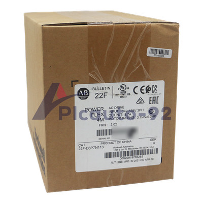 New Sealed 22F-D8P7N113 Allen Bradley PowerFlex 4M-3.7 kW (5 HP) AC Drive