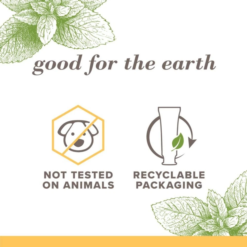 Pasta de dientes Burt’s Bees Purely White 4,7 oz menta sin flúor - Paquete de 3 Foto 4 de 4