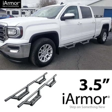 iArmor Stainless Steel Drop Steps for 07-18 Chevy Silverado GMC Sierra Crew Cab