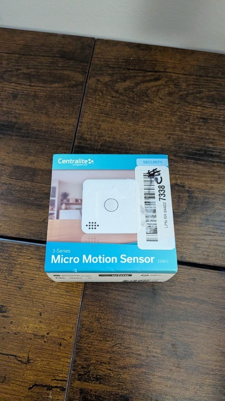 Centralite 3-Series Zigbee Micro Motion Sensor 3328-C Smart Home White NEW