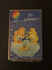 Vintage American Greeting Care Bears 80s Birthday Party Invites Open Set Of 6