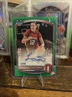 Lara Somfai Auto 2025-26 1st Bowman U Chrome Green # 29/99 Autograph Stanford