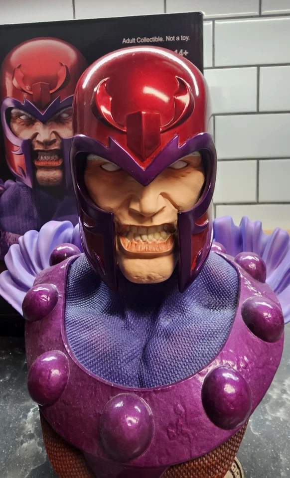 Busto limitado Diamond Select Toys Marvel 3D Magneto escala 1:2 Foto 2 de 4