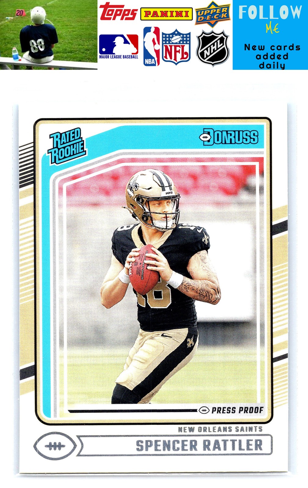 2024 Donruss #359 Spencer Rattler Press Proof Yellow