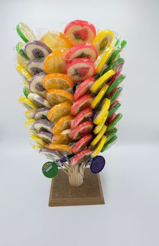 Fruity Pops Tree Lollipops Party Bag Kids Retro Sweets 1-120 Lollies - Picture 12 of 12