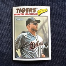 2026 Topps Heritage Chrome SP #208 Parker Meadows Detroit Tigers