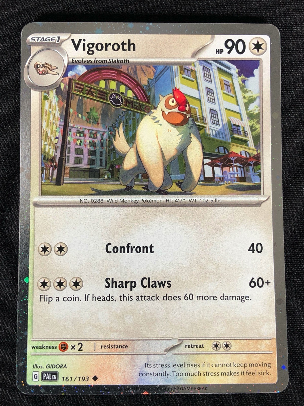 Pokemon Vigoroth 161/193 Holo (NM)