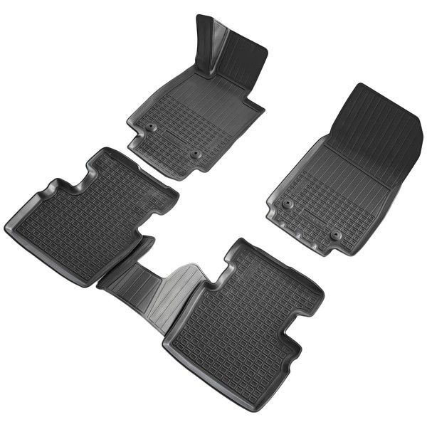 3D Gummi Fussmatten Passend FüR Mazda 2 | DJ | BJ Ab 2014> | Passgenau Mit Rand-image