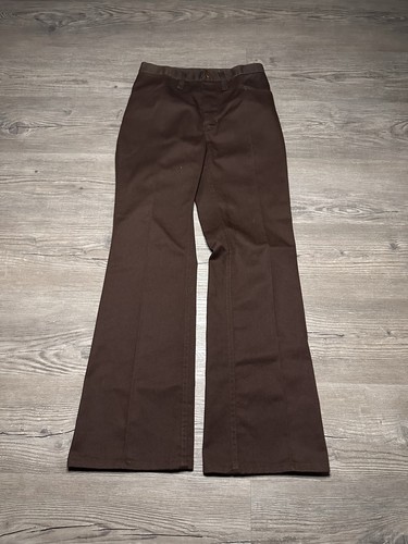 Wrangler, Wrangler Pants Men’s Size 26 x 29 1970s Brown Western Boot Cut USA Talon Zipper