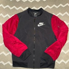 Nike boys Black and red Bomber Jacket