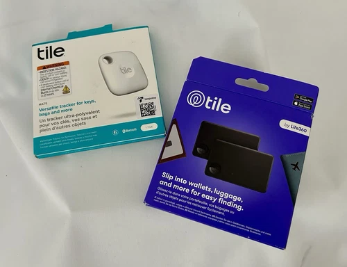 2x Slim Tile Tracker for wallets and 1 Tile tracker. Works with Alexa and google