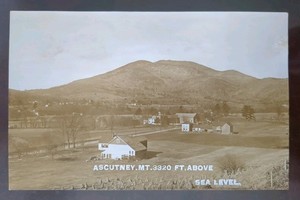 RPPC - Ascutney Mt, 3320 Ft Above Sea Level, VT - 1904-20s, Rough Edges