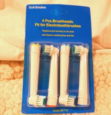 8pcs Electric Toothbrush Heads Replacement for Braun Oral B SB-17A Soft Brush 