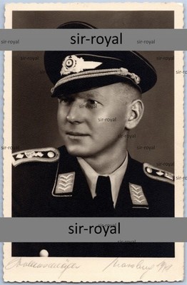 Oberfeldwebel Adi Schiffner 1942 über Münster abgestürzt - WK2 Foto-AK 9x14cm