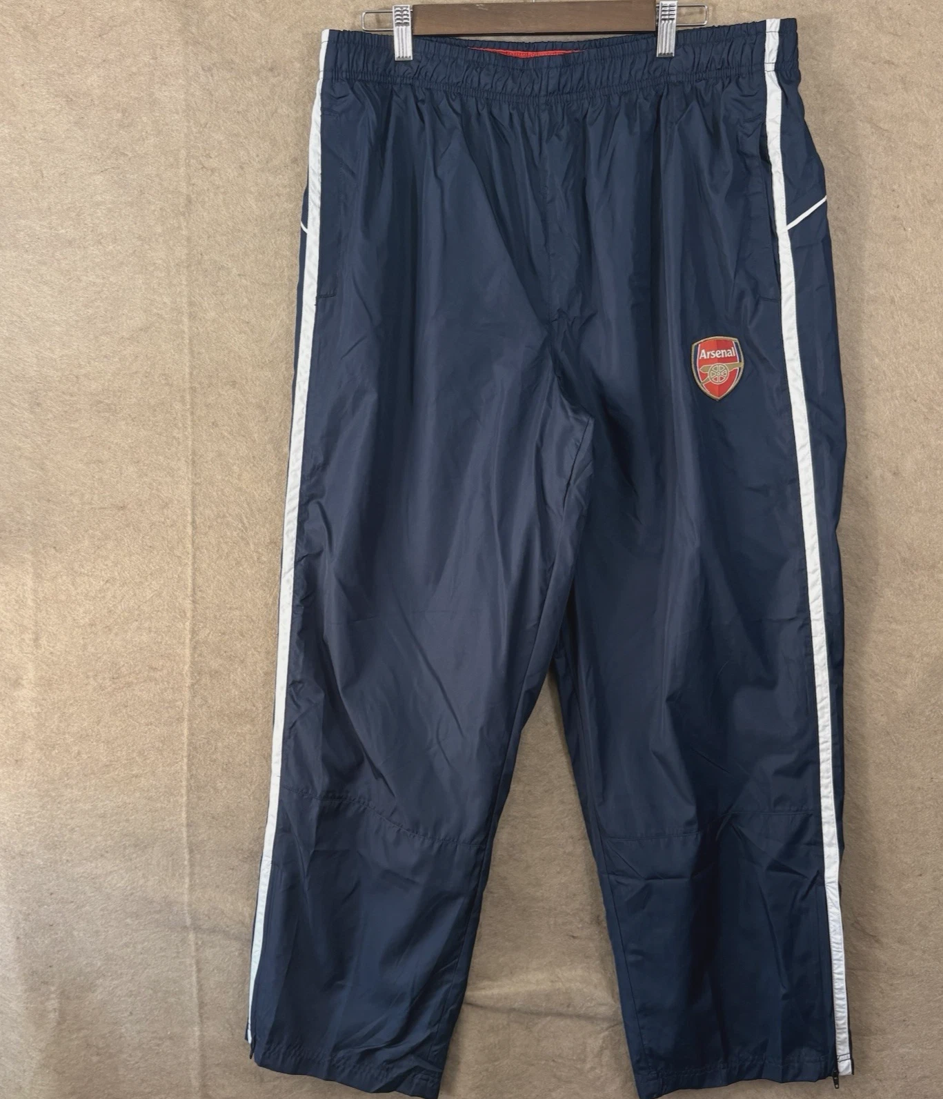 Arsenal FC Pants Mens Sz XL Blue Pockets Lined Football Soccer Premier League