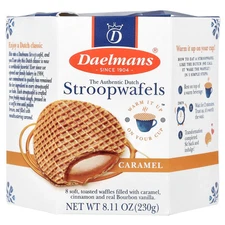 Stroopwafels, Caramel, 8 Waffles, 8.11 oz (230 g)