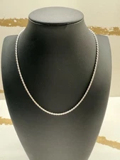 Giani Bernini Sterling Silver Diamond Cut Rope Chain Necklace 14” Necklace NWT