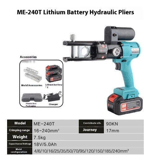 18V Tragbare Wiederaufladbare Elektrische Hydraulikzange Hydraulische Crimpzange - Bild 7 von 8