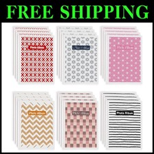 24 Mini Photo Albums 4 x 6 with Decorative Inserts - Perfect Memories Organizer