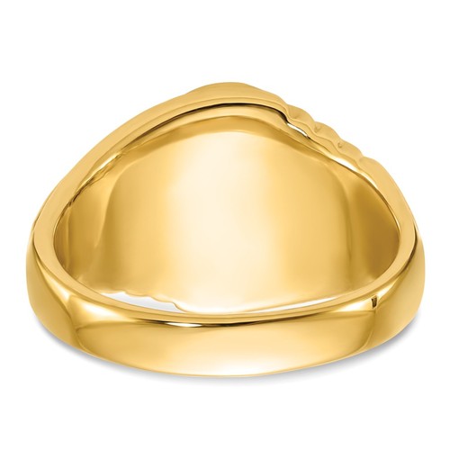 14 Karat Gelbgold Herren Freimaurer Ring Y4062M Größe 10 - Bild 5 von 6