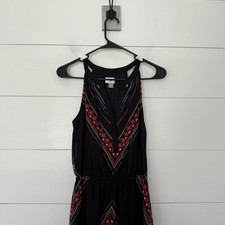 Old Navy Women’s XS Black Patterned Maxi Dress