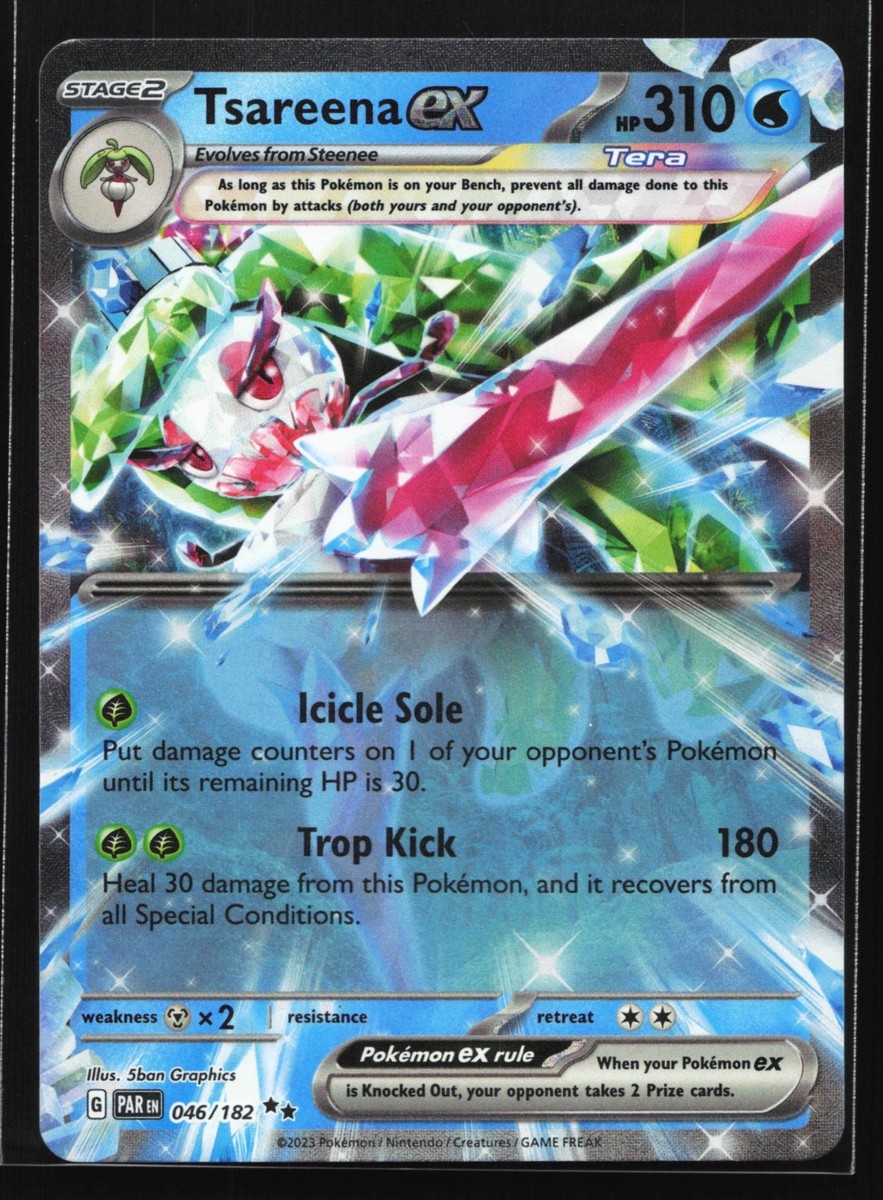Pokemon Tsareena ex 046/182 Paradox Rift Double Rare Holo NM