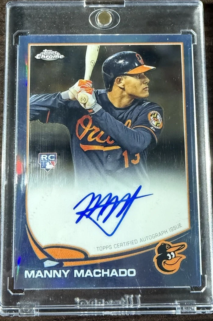 Manny Machado Autographed Baseball Sports Trading Cards