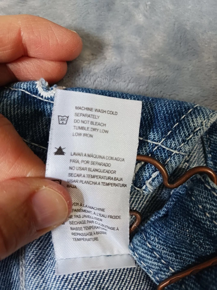 Dickies Overalls Boys Small Classic Bib Carpenter Workwear Denim Adjustable - Image 4 of 4