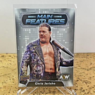 Chris Jericho- 2022 Upper Deck AEW wrestling card- Main Features-#MF-20 (Silver)