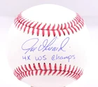 Joe Girardi Autographed OML Baseball w/ 4x WS Champs - Beckett W Holo