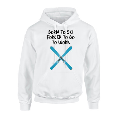 Born To Ski Hoodie Herren Damen Schnee Alpen Eis