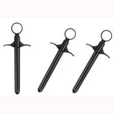 3 Anal Lubricant Pusher Lube Launcher Shooter Oil Injector Syringe