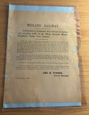 Midland Railway 1895 Leicester Stableford Timber Yard Anschlussgleise Ladeanleitung 