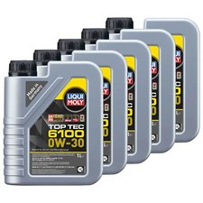 Motoröl Top Tec 6100 0W-30 LIQUI MOLY 5 X 1 Liter für BMW Hyundai KIA Mercedes Motoröl Top Tec 6100 0W-30 LIQUI MOLY 5 X 1 Liter für BMW Hyundai KIA Mercedes