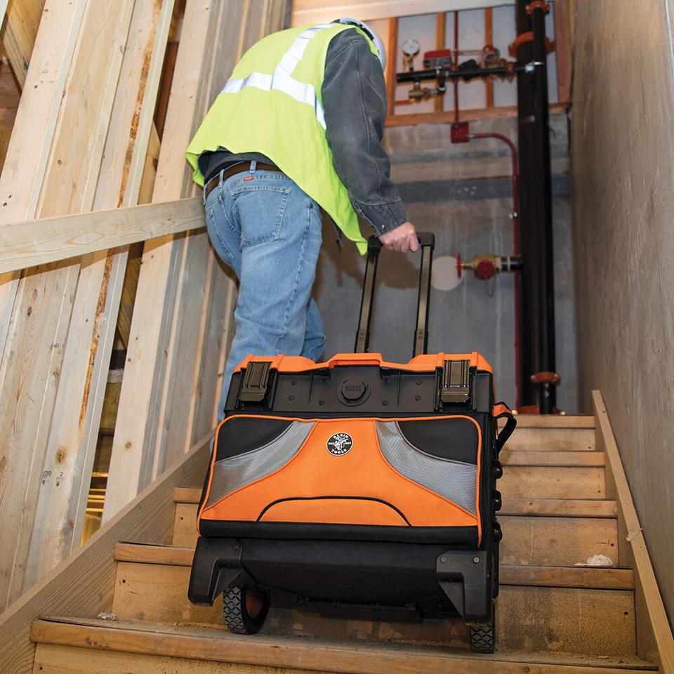 Klein Tools 55473RTB Caja de Herramientas, Bolsa de Herramientas Rodante sobre Ruedas con Alto Espacio Libre Foto 3 de 4