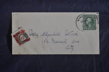 1915 WX16 Christmas Seal on COVER