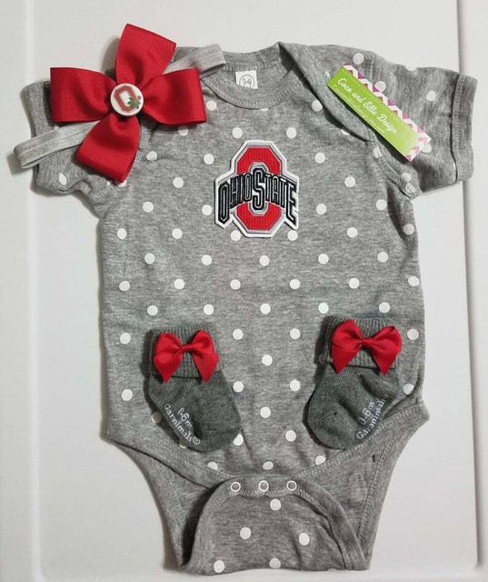 Ohio State baby girl clothes Ohio State newborn Ohio State baby gift