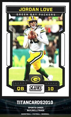 Green Bay Packers Jordan Love ウニフォーム M Jordan Love 2023 Panini Score Green Bay Packers QB | eBay