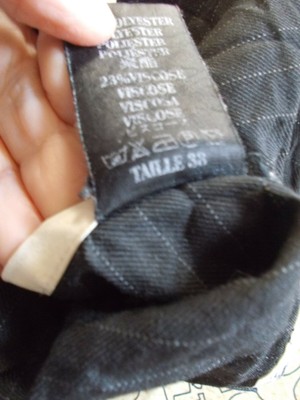 Pantalon Fluide Effet Froissé Noir COP COPINE Modèle Kesso Taille 38 - Occasion Très Bon état