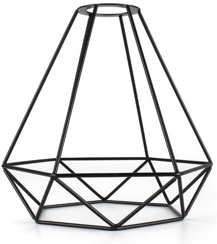 Metal Pendant Light Shade Ceiling Industrial Geometric Wire Cage Lampshade Decor - Picture 16 of 59