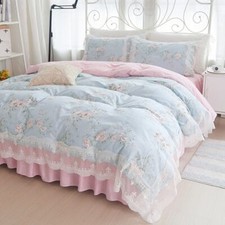 Princess Bedding Set Printing Duvet Cover Bed Sheet Pillowcases Bedclothes Linen