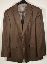 Hart Schaffner Marx Gold Line - Brown 100 Loro Piana Cashmere 2-Btn Blazer 46L