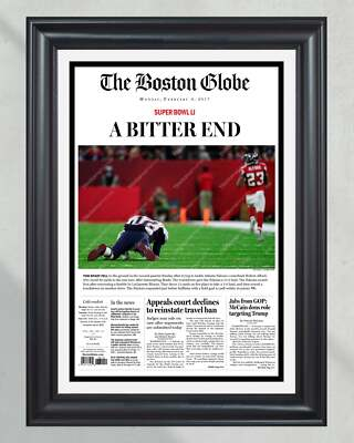 #ad #ad 2017 Super Bowl LI #x27;A BITTER END#x27; Misprint Atlanta Falcons#x27; Premature Victory $69.99