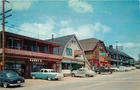 Tahoe City California 1950s Street Scene autos Royal Pictures Postcard 24-9122