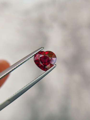 2.45 Cts 100% NATURAL VERY BEAUTIFUL RHODOLITE GARNET HEART SHAPE ! - Picture 5 of 8