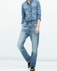 ZARA Women's STRAIGHT LEG BOYFRIEND JEANS Denim Blue 2 NEW — photo 1