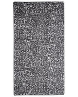Moderner Teppich Dunkelgrau Abstraktes Muster Silber Kurzflor 80X150Cm Esel