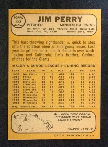 1968 Topps Pick a Card Complete a Set Many High Grade #318-592 EX-NM-MT 2/2025 - Picture 95 of 214