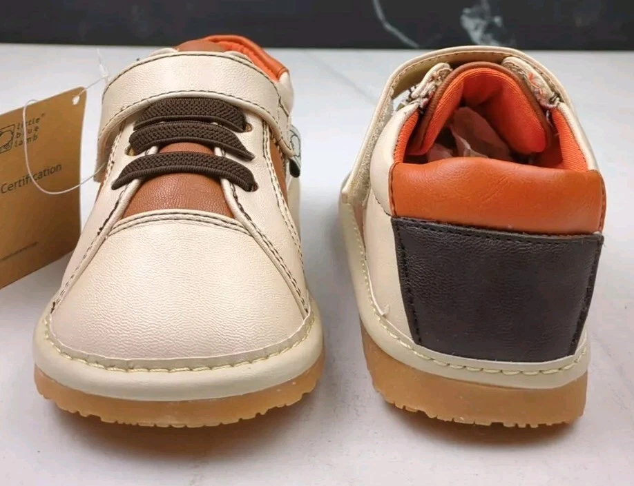 Tenis Little Blue Lamb para niño pequeño, beige/marrón/naranja, talla 7 Foto 2 de 4