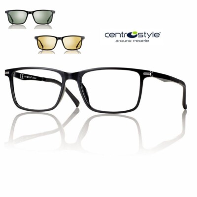 CENTROSTYLE F0074 001 000 55 mm occhiale da vista uomo CLIP